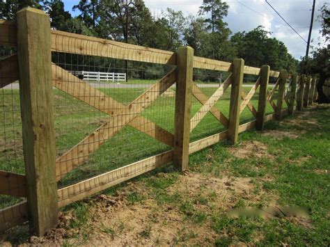wood wire fence gate